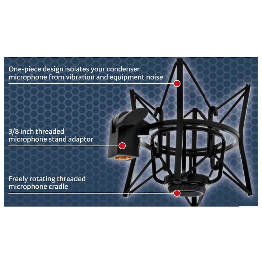 Image 809538_ALTMORE5.jpg, Product 809-538 / Price $44.99, LyxPro MKS1-B Condenser Spider Microphone Shock Mount with Anti Vibration and Isolation from LyxPro on TSC.ca's Toys & Hobbies department