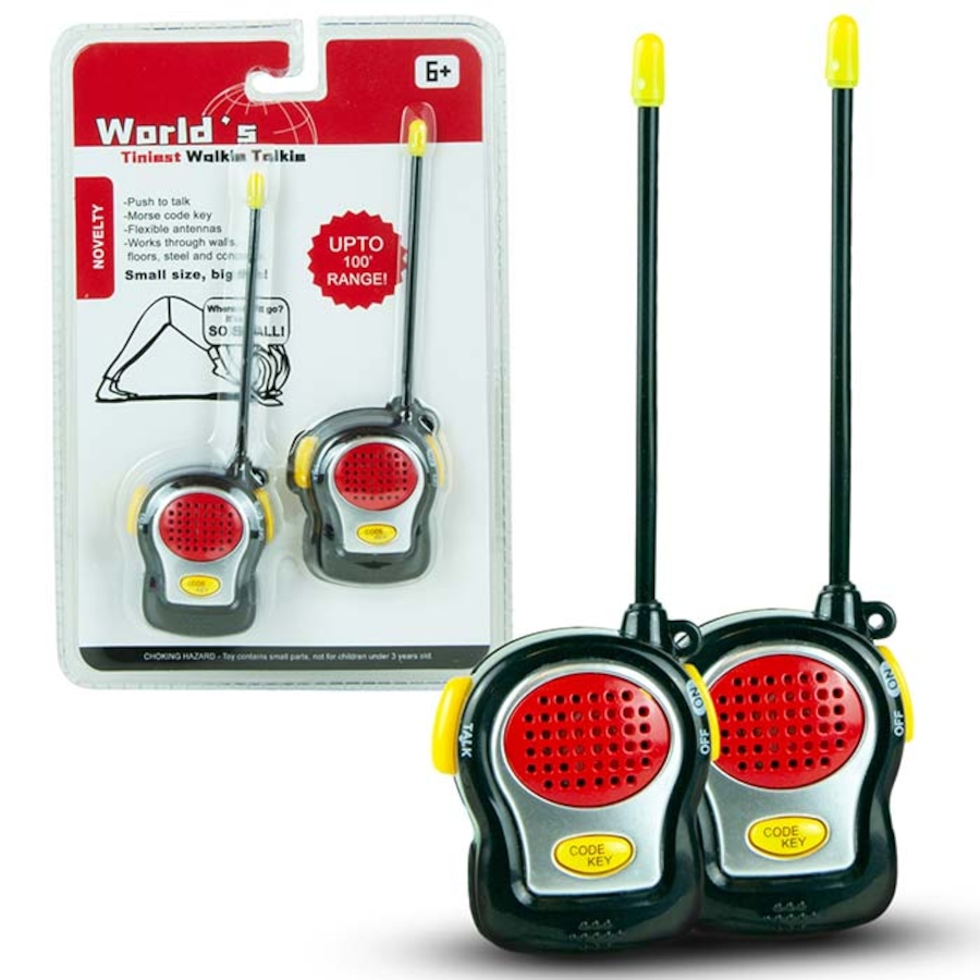 Image 809546.jpg, Product 809-546 / Price $19.99, World’s Tiniest Two-Way Radios with Morse Code Key – Ultra-Compact 100ft Range Walkie Talkies, Miniature Novelty Gift from Tradeopia on TSC.ca's Electronics department