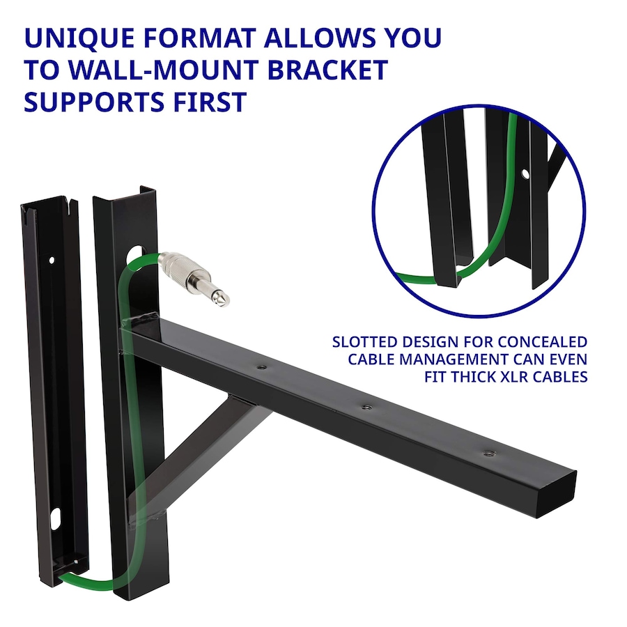 Image 809553_ALTMORE4.jpg, Product 809-553 / Price $94.99, LyxPro Speaker Wall Mount Brackets (Set of 2) for PA Speakers, 90 Lbs. Weight Capacity - Black from LyxPro on TSC.ca's Toys & Hobbies department