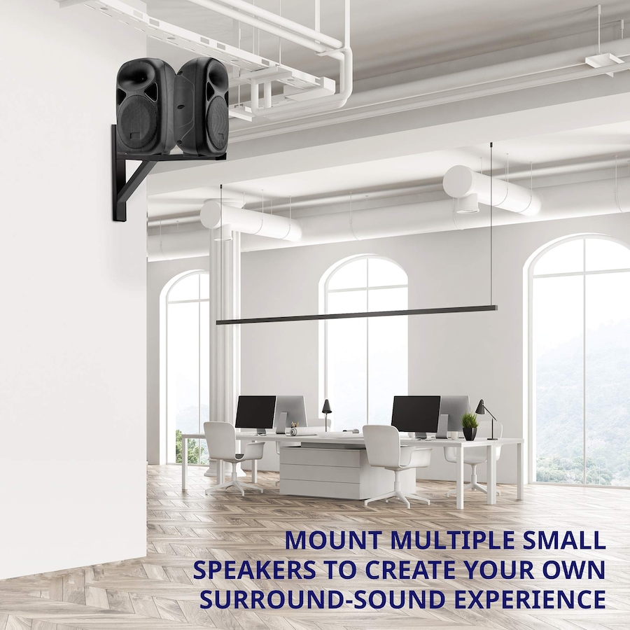 Image 809553_ALTMORE5.jpg, Product 809-553 / Price $94.99, LyxPro Speaker Wall Mount Brackets (Set of 2) for PA Speakers, 90 Lbs. Weight Capacity - Black from LyxPro on TSC.ca's Toys & Hobbies department