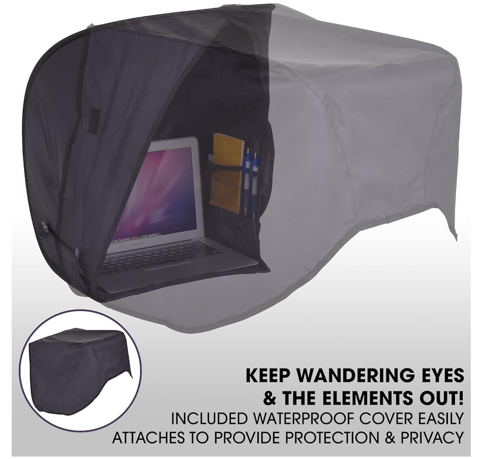 Image 809556_ALTMORE1.jpg, Product 809-556 / Price $79.99, RitzGear Laptop Sun Shade, Portable Laptop Tent & Carry Case for 17” Computer, Tablet & Smartphone from Ritz Gear on TSC.ca's Electronics department