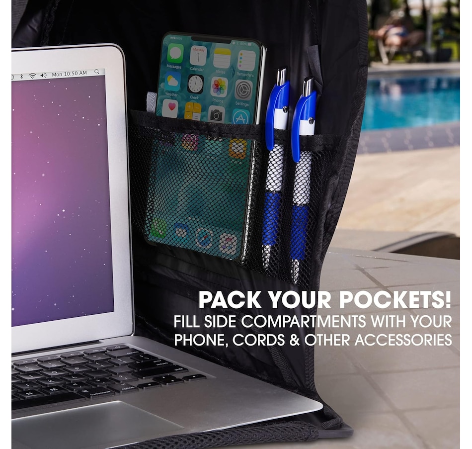 Image 809556_ALTMORE3.jpg, Product 809-556 / Price $79.99, RitzGear Laptop Sun Shade, Portable Laptop Tent & Carry Case for 17” Computer, Tablet & Smartphone from Ritz Gear on TSC.ca's Electronics department