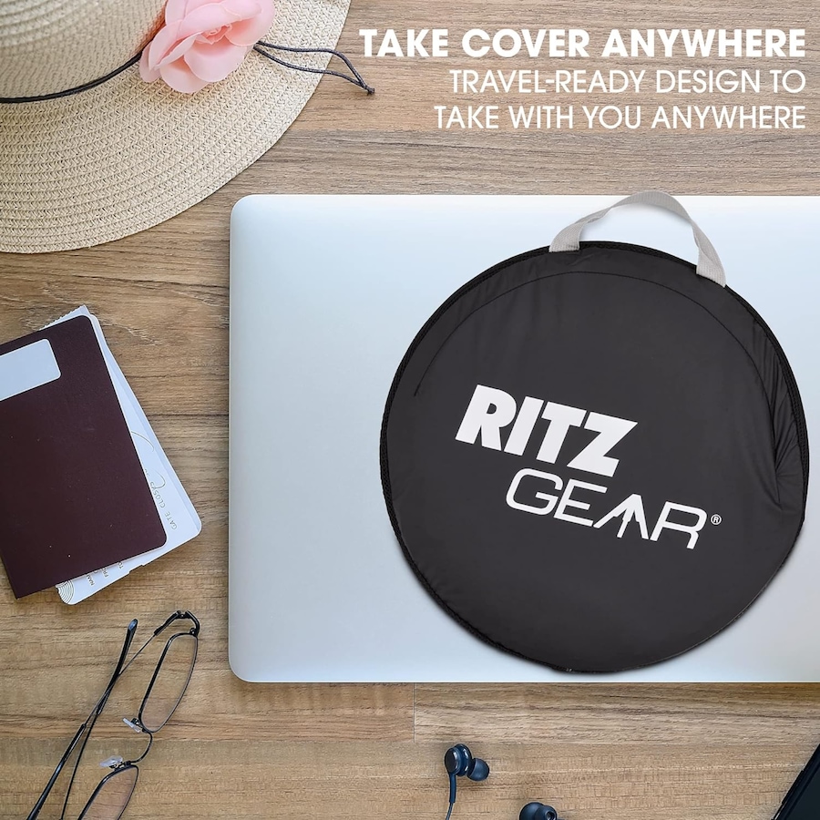 Image 809556_ALTMORE6.jpg, Product 809-556 / Price $79.99, RitzGear Laptop Sun Shade, Portable Laptop Tent & Carry Case for 17” Computer, Tablet & Smartphone from Ritz Gear on TSC.ca's Electronics department