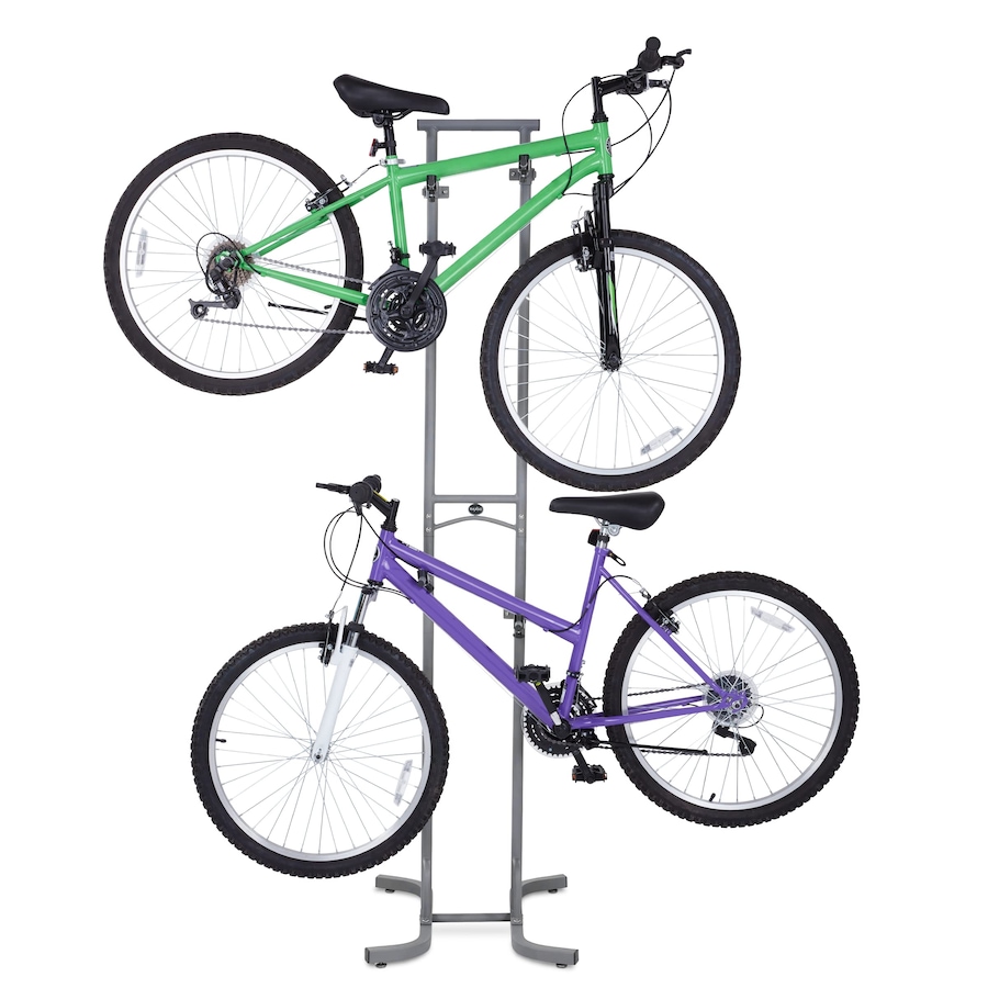 Image 809558.jpg, Product 809-558 / Price $82.55, RaxGo Freestanting Bike Storage Rack, 2 Bicycle Stand W/Adjustable Hooks, for Mountain & Road Bikes from Raxgo on TSC.ca's Health & Fitness department