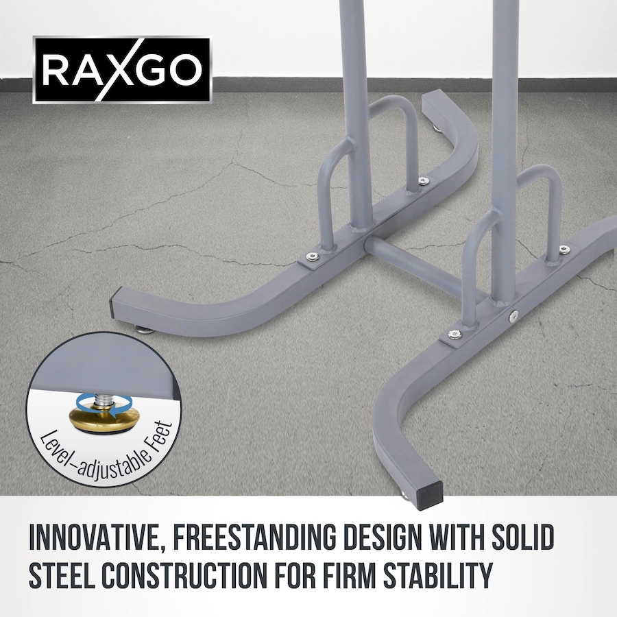 Image 809558_ALTMORE2.jpg, Product 809-558 / Price $82.55, RaxGo Freestanting Bike Storage Rack, 2 Bicycle Stand W/Adjustable Hooks, for Mountain & Road Bikes from Raxgo on TSC.ca's Health & Fitness department