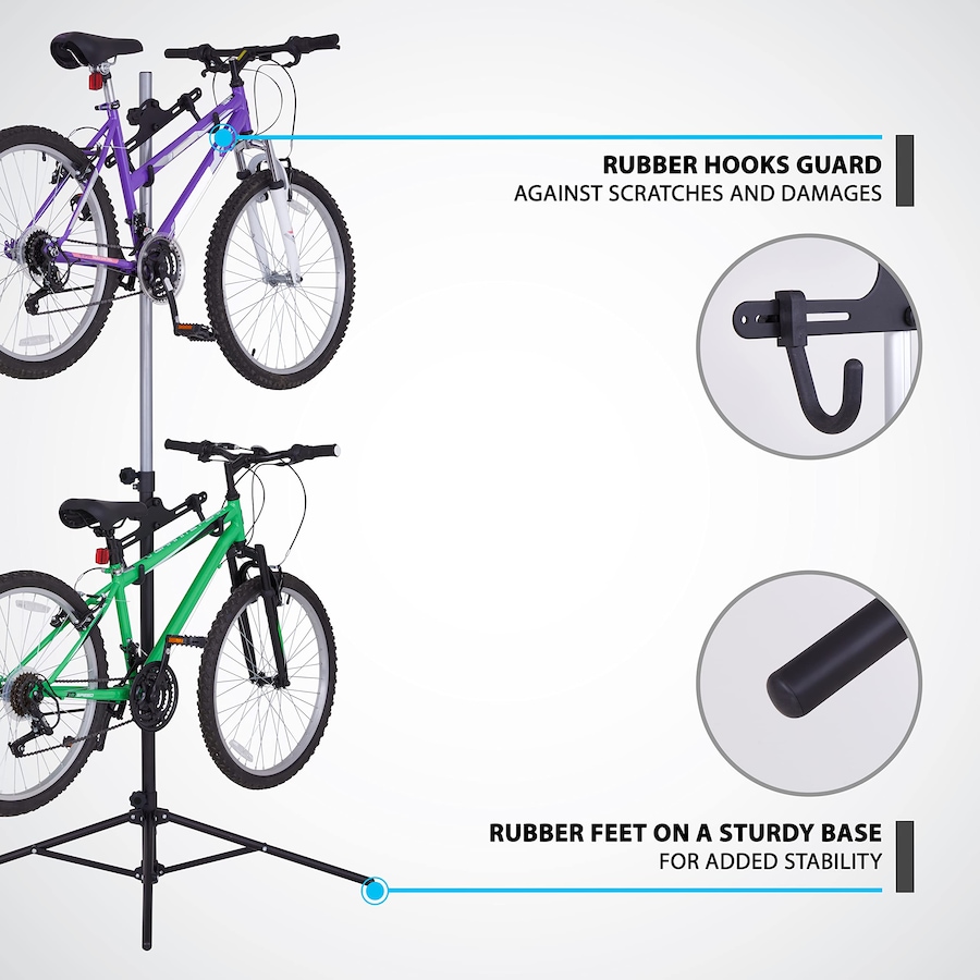 Image 809562_ALTMORE1.jpg, Product 809-562 / Price $99.99, RaxGo Freestanting Bike Stand, 2 Bicycle Stand with Adjustable Height, for Mountain & Road Bicycles from Raxgo on TSC.ca's Health & Fitness department