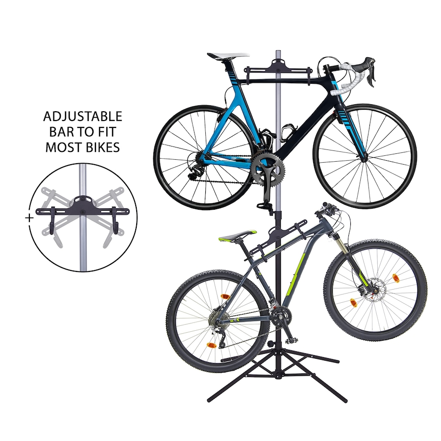 Image 809562_ALTMORE2.jpg, Product 809-562 / Price $99.99, RaxGo Freestanting Bike Stand, 2 Bicycle Stand with Adjustable Height, for Mountain & Road Bicycles from Raxgo on TSC.ca's Health & Fitness department