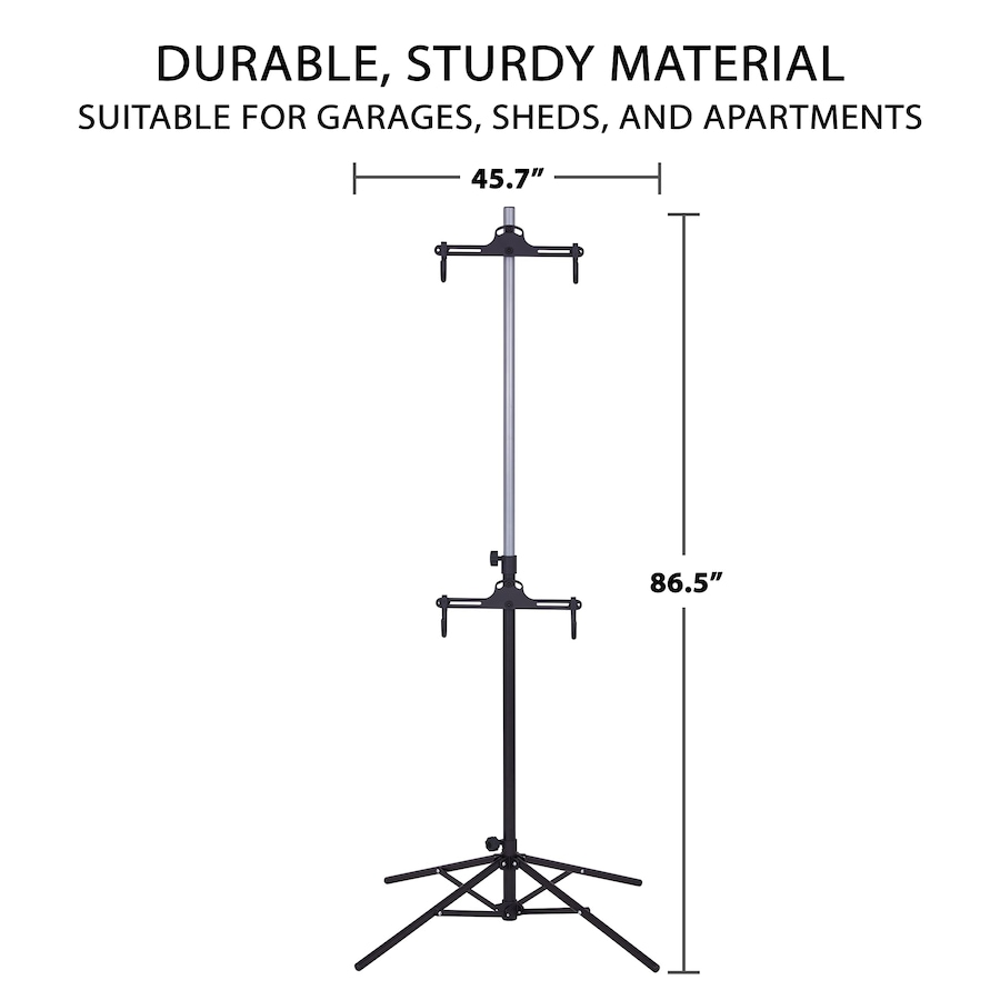 Image 809562_ALTMORE3.jpg, Product 809-562 / Price $99.99, RaxGo Freestanting Bike Stand, 2 Bicycle Stand with Adjustable Height, for Mountain & Road Bicycles from Raxgo on TSC.ca's Health & Fitness department