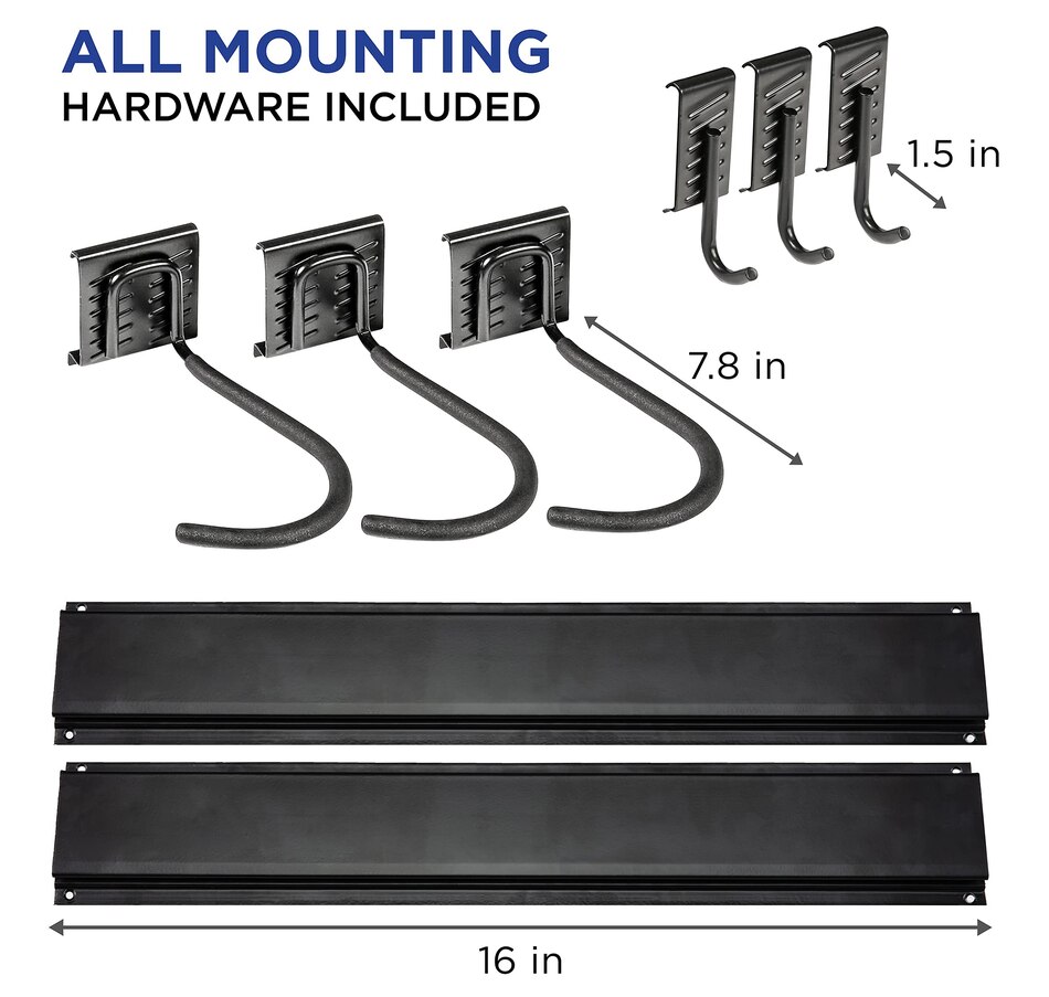 Image 809565_ALTMORE4.jpg, Product 809-565 / Price $79.99, RaxGo Garage Bike Rack, Wall Mount Bike Hanger for 3 Bikes with 3 Adjustable Hooks for Helmets from Raxgo on TSC.ca's Health & Fitness department