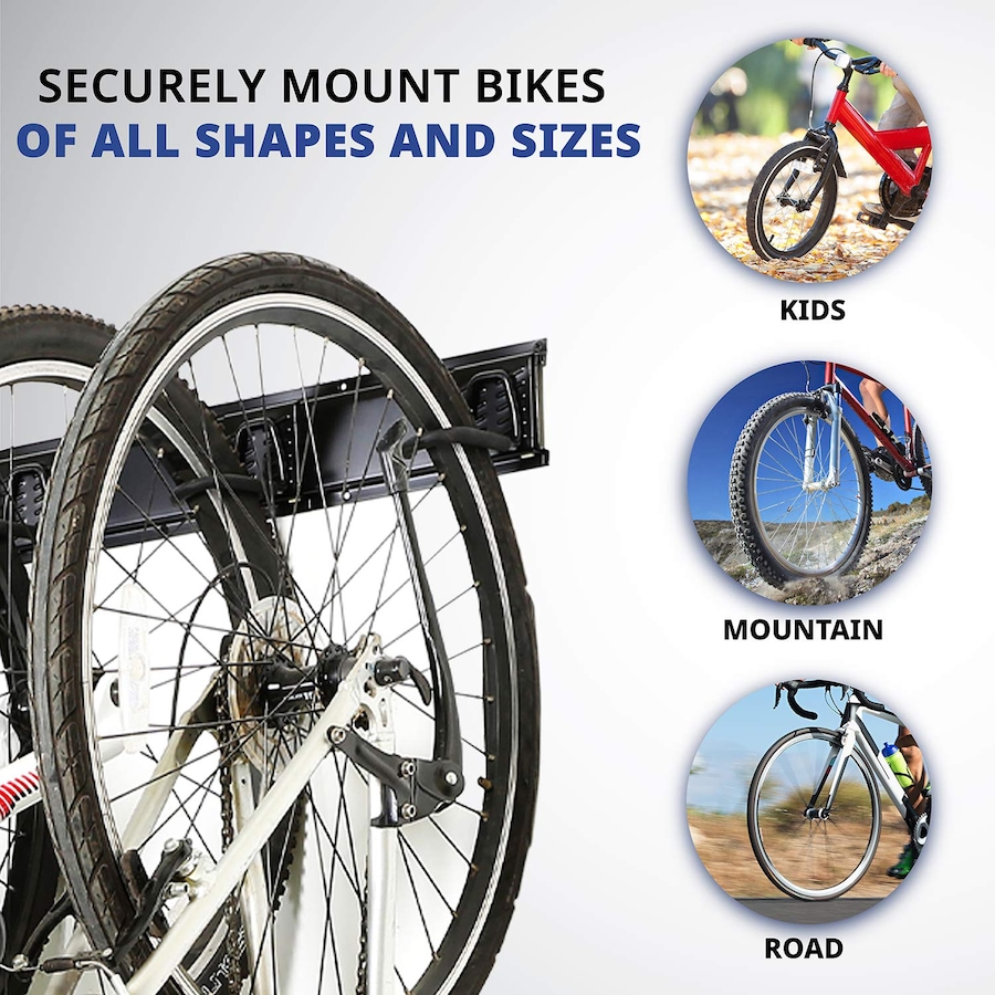 Image 809567_ALTMORE4.jpg, Product 809-567 / Price $69.99, RaxGo Garage Bike Rack, Wall Mounted Bike Hanger, 6 Adjustable Hooks Universal for Indoor & Home Use from Raxgo on TSC.ca's Health & Fitness department
