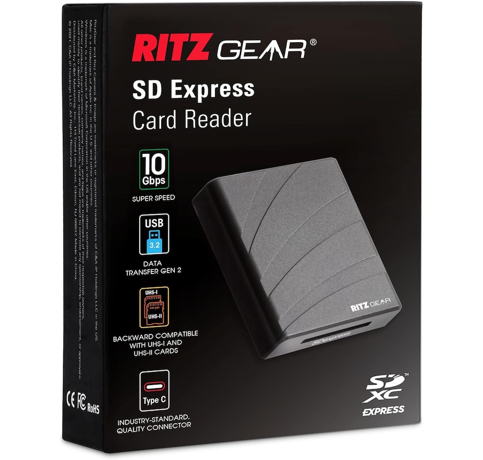 Image 809569_ALTMORE3.jpg, Product 809-569 / Price $59.99, Ritz Gear SDExpress Golden Eagle SDXC SD Card, Express SD Card 256GB with SDExpress-Reader Included from Ritz Gear on TSC.ca's Electronics department