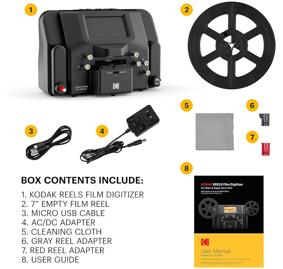 Image 809573_ALTMORE6.jpg, Product 809-573 / Price $629.99, Kodak REELS 8mm & Super 8 Film Scanner & Converter, Slide Scanner with Big 5” Screen from Kodak on TSC.ca's Toys & Hobbies department