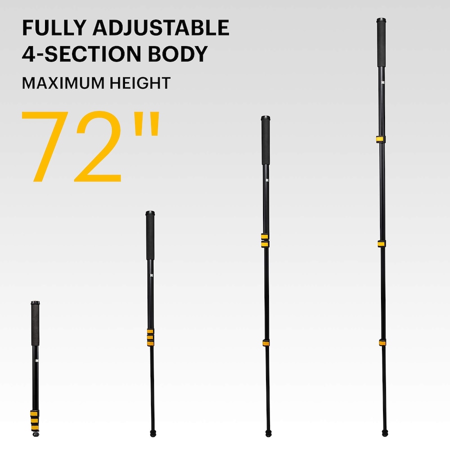 Image 809580_ALTMORE1.jpg, Product 809-580 / Price $49.99, Kodak PhotoGear 72” Portable Camera Monopod, 21”-72” Aluminum Monopod with Wrist Strap & Case from Kodak on TSC.ca's Electronics department