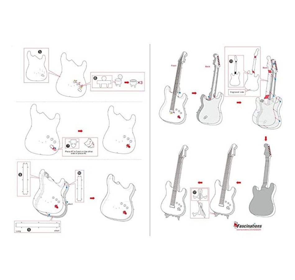 Image 809581_ALTMORE3.jpg, Product 809-581 / Price $16.99, Metal Earth Electric Lead Guitar 3D Laser Cut Model Kit – Easy Assembly, Ages 14+ from Tradeopia on TSC.ca's Toys & Hobbies department