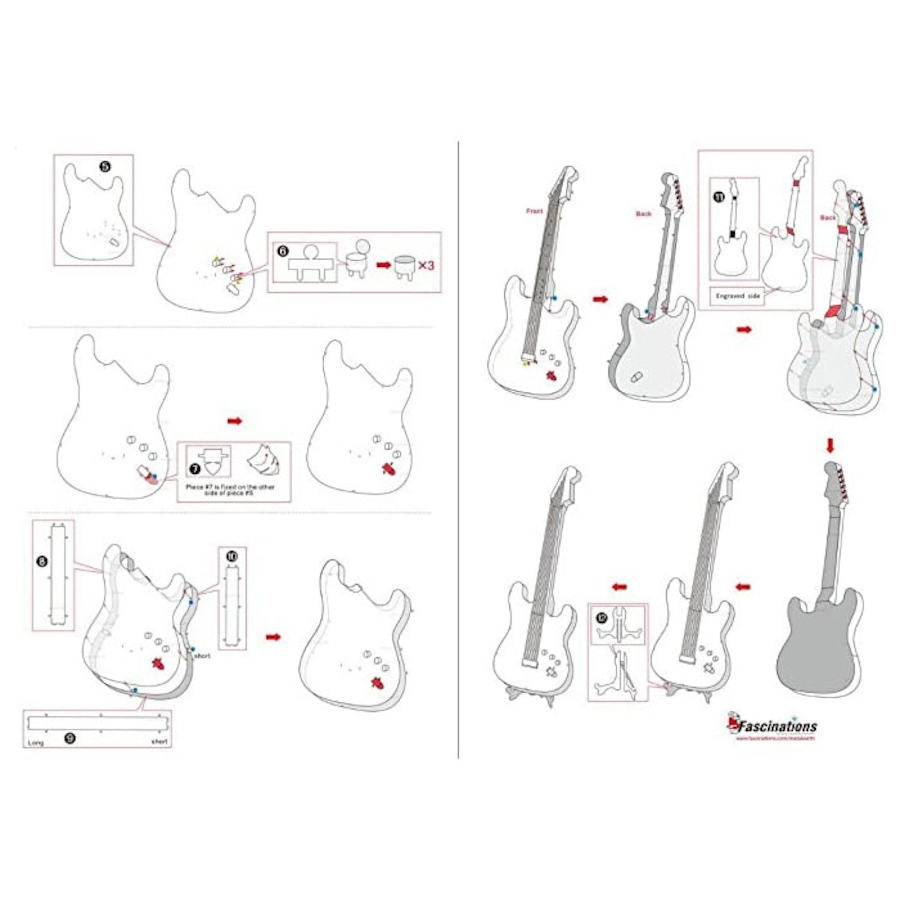 Image 809581_ALTMORE3.jpg, Product 809-581 / Price $14.99, Metal Earth Electric Lead Guitar 3D Laser Cut Model Kit – Easy Assembly, Ages 14+ from Tradeopia on TSC.ca's Toys & Hobbies department