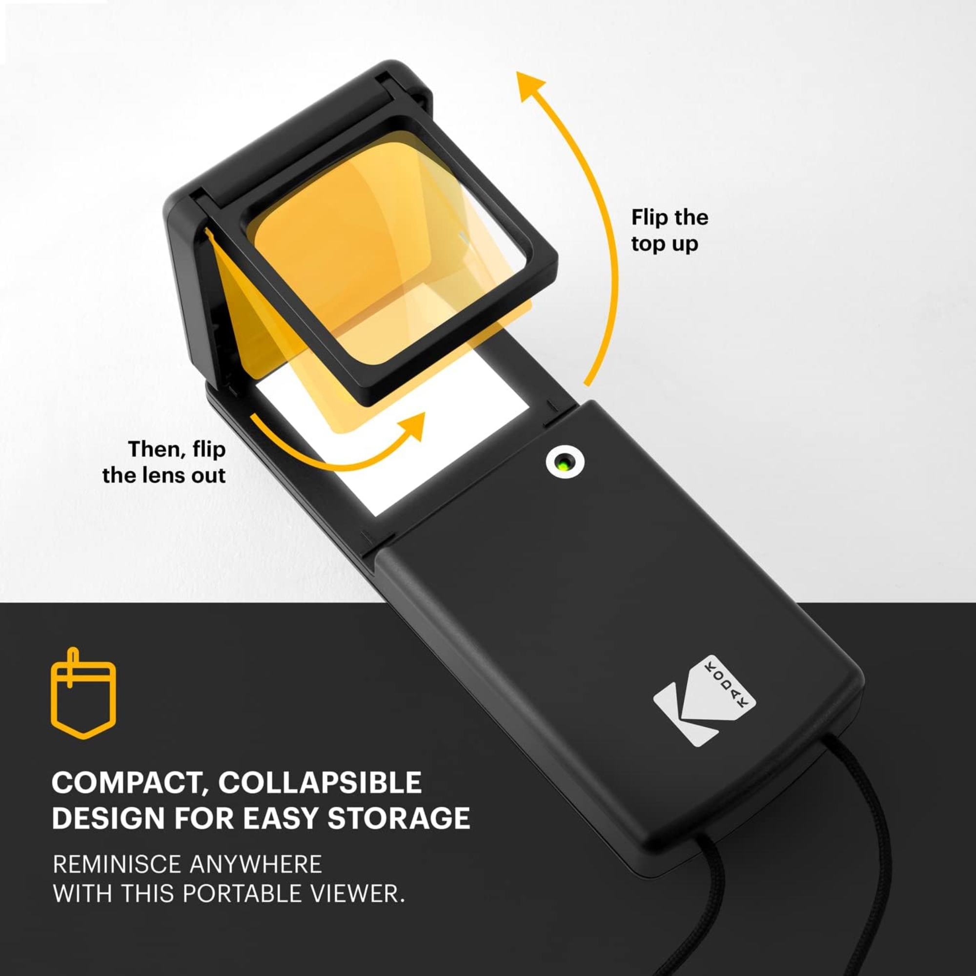 Kodak LED slideviewer スライドビューワー Kodak Magnifying Lighted Slide Viewer, Compact Portable 1.8x LED