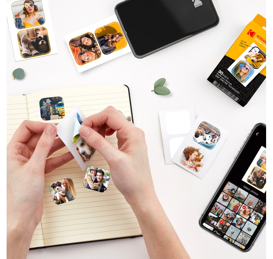 Image 809589_ALTMORE4.jpg, Product 809-589 / Price $34.99, Kodak Premium Pre-Cut Sticker Zink Photo Paper 2x3" (30 Sheets) Compatible with Kodak Step Printer from Kodak on TSC.ca's Toys & Hobbies department