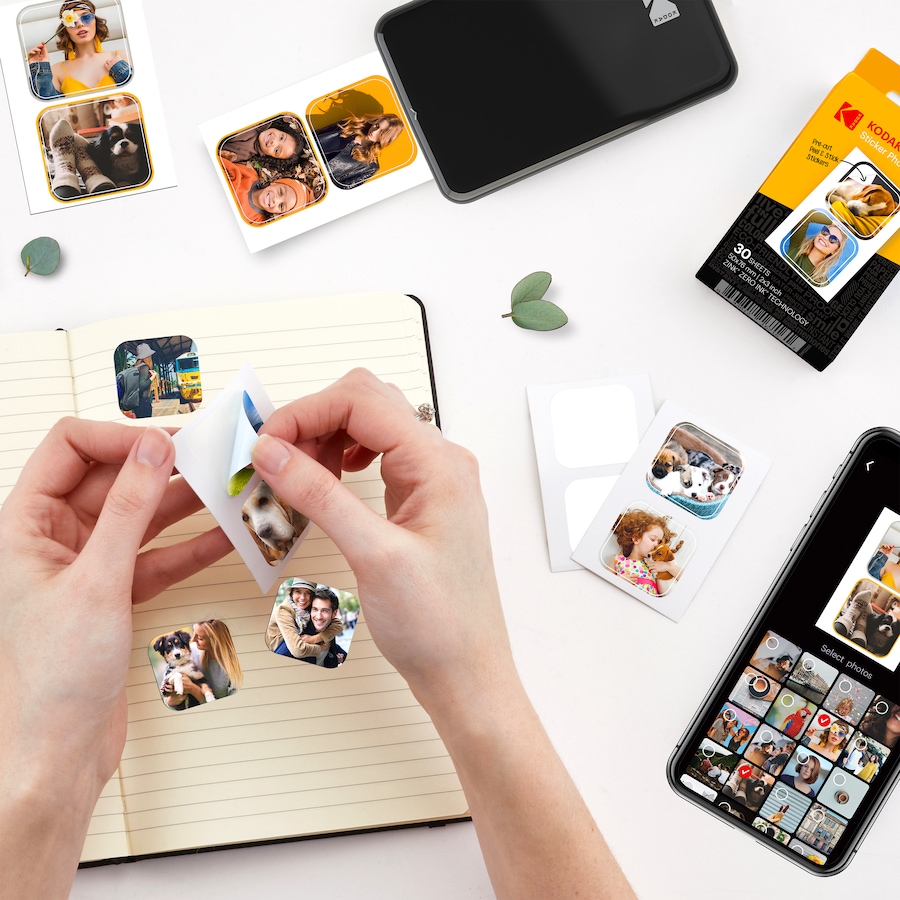 Image 809589_ALTMORE4.jpg, Product 809-589 / Price $29.99, Kodak Premium Pre-Cut Sticker Zink Photo Paper 2x3" (30 Sheets) Compatible with Kodak Step Printer from Kodak on TSC.ca's Toys & Hobbies department