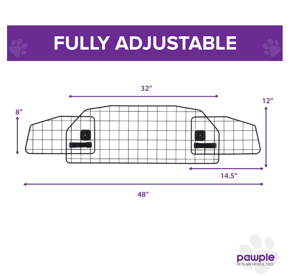 Image 809592_ALTMORE1.jpg, Product 809-592 / Price $79.99, Pawple Dog Barrier for SUV's, Adjustable Pet Barrier Compatible Only with the Tesla® Model Y® from Pawple on TSC.ca's Home & Garden department