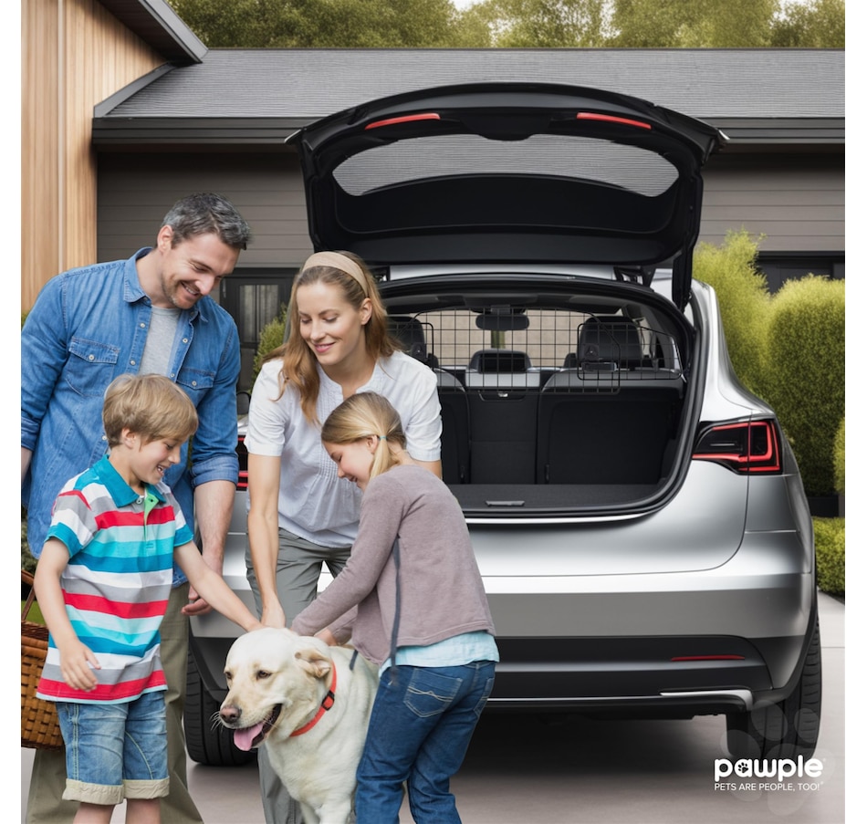 Image 809592_ALTMORE6.jpg, Product 809-592 / Price $79.99, Pawple Dog Barrier for SUV's, Adjustable Pet Barrier Compatible Only with the Tesla® Model Y® from Pawple on TSC.ca's Home & Garden department