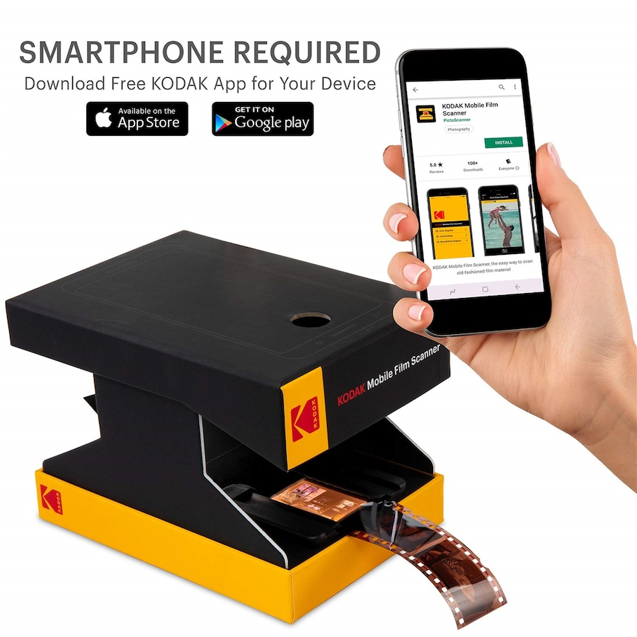 Image 809596_ALTMORE1.jpg, Product 809-596 / Price $69.99, Kodak Mobile Film Scanner, Novelty Slide Scanner for Old 35mm Films & Slides for Smartphone Camera from Kodak on TSC.ca's Toys & Hobbies department