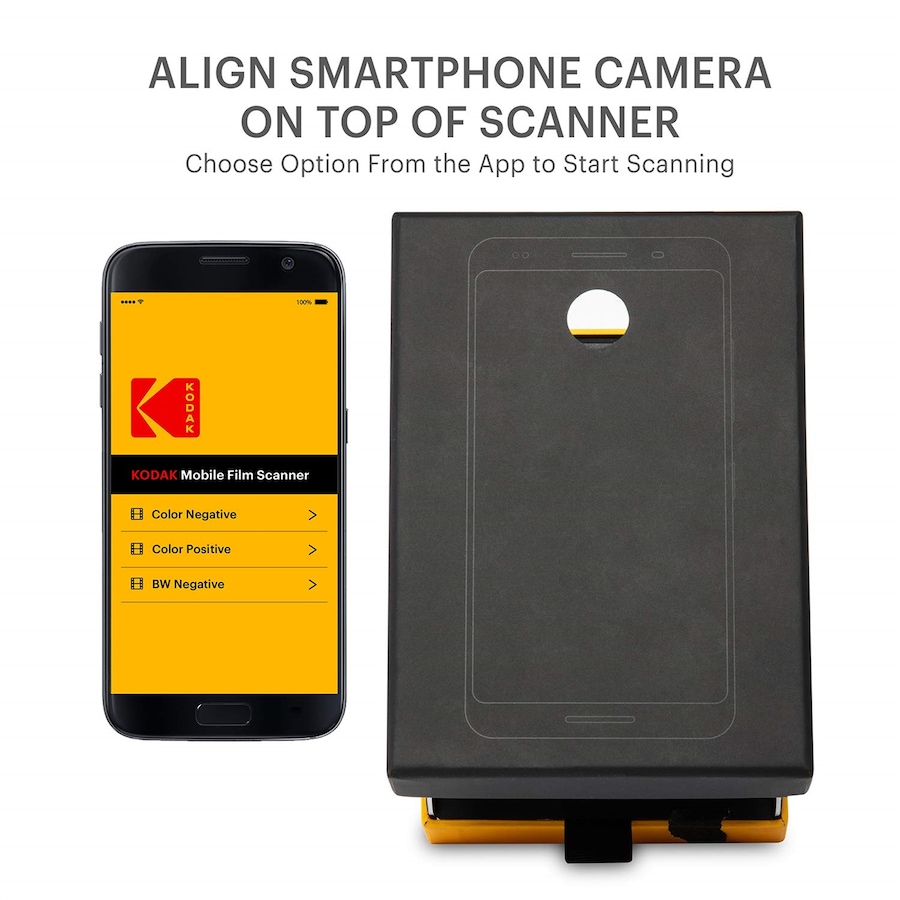 Image 809596_ALTMORE3.jpg, Product 809-596 / Price $69.99, Kodak Mobile Film Scanner, Novelty Slide Scanner for Old 35mm Films & Slides for Smartphone Camera from Kodak on TSC.ca's Toys & Hobbies department