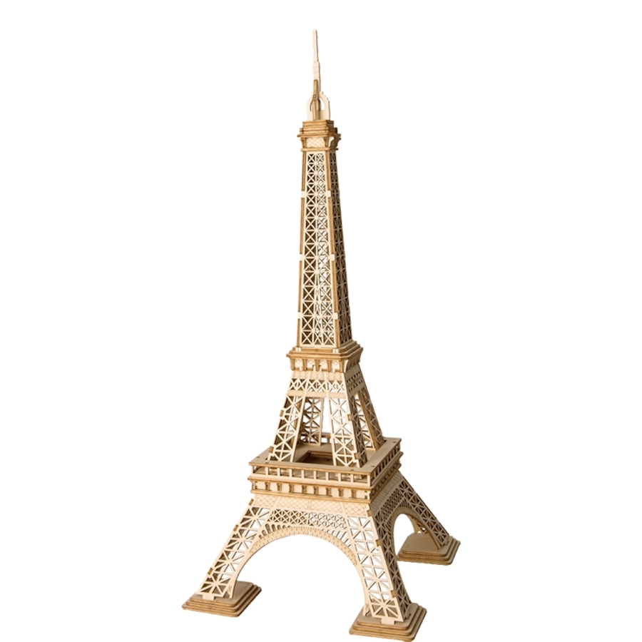 Image 809599.jpg, Product 809-599 / Price $19.99, Rolife Eiffel Tower TG501 – 3D Wooden Puzzle (121 Pieces) for Ages 8+ | STEM Educational Model, Easy Assembly from Tradeopia on TSC.ca's Toys & Hobbies department