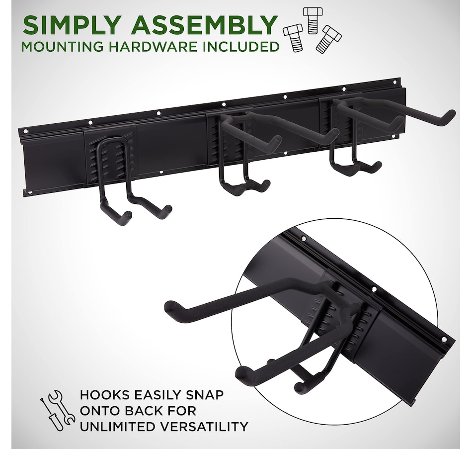 Image 809603_ALTMORE1.jpg, Product 809-603 / Price $89.99, RightHand Tool Storage Rack, 8 Piece Wall Mounted Garage Organizer for Broom, Mop, Rake Shovel & Tools from RightHand on TSC.ca's Home & Garden department