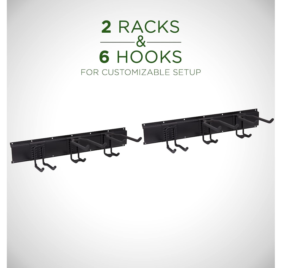 Image 809603_ALTMORE2.jpg, Product 809-603 / Price $89.99, RightHand Tool Storage Rack, 8 Piece Wall Mounted Garage Organizer for Broom, Mop, Rake Shovel & Tools from RightHand on TSC.ca's Home & Garden department