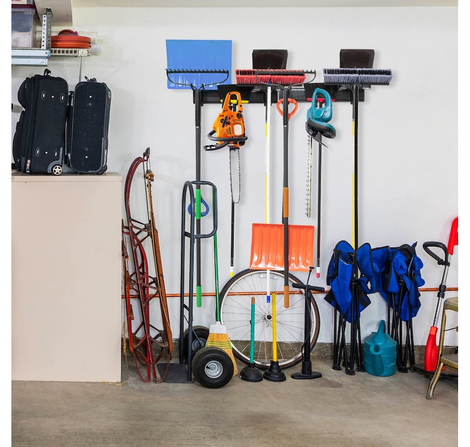 Image 809603_ALTMORE5.jpg, Product 809-603 / Price $89.99, RightHand Tool Storage Rack, 8 Piece Wall Mounted Garage Organizer for Broom, Mop, Rake Shovel & Tools from RightHand on TSC.ca's Home & Garden department