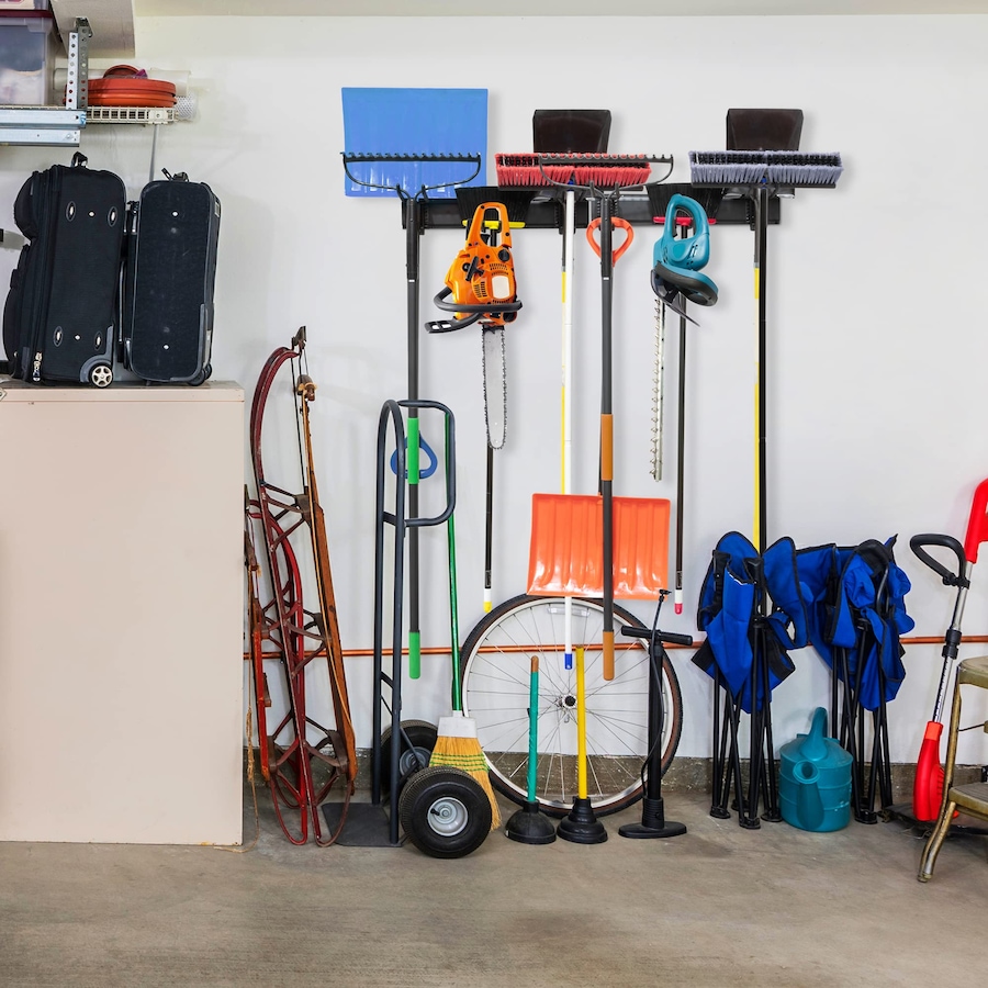 Image 809603_ALTMORE5.jpg, Product 809-603 / Price $89.99, RightHand Tool Storage Rack, 8 Piece Wall Mounted Garage Organizer for Broom, Mop, Rake Shovel & Tools from RightHand on TSC.ca's Home & Garden department