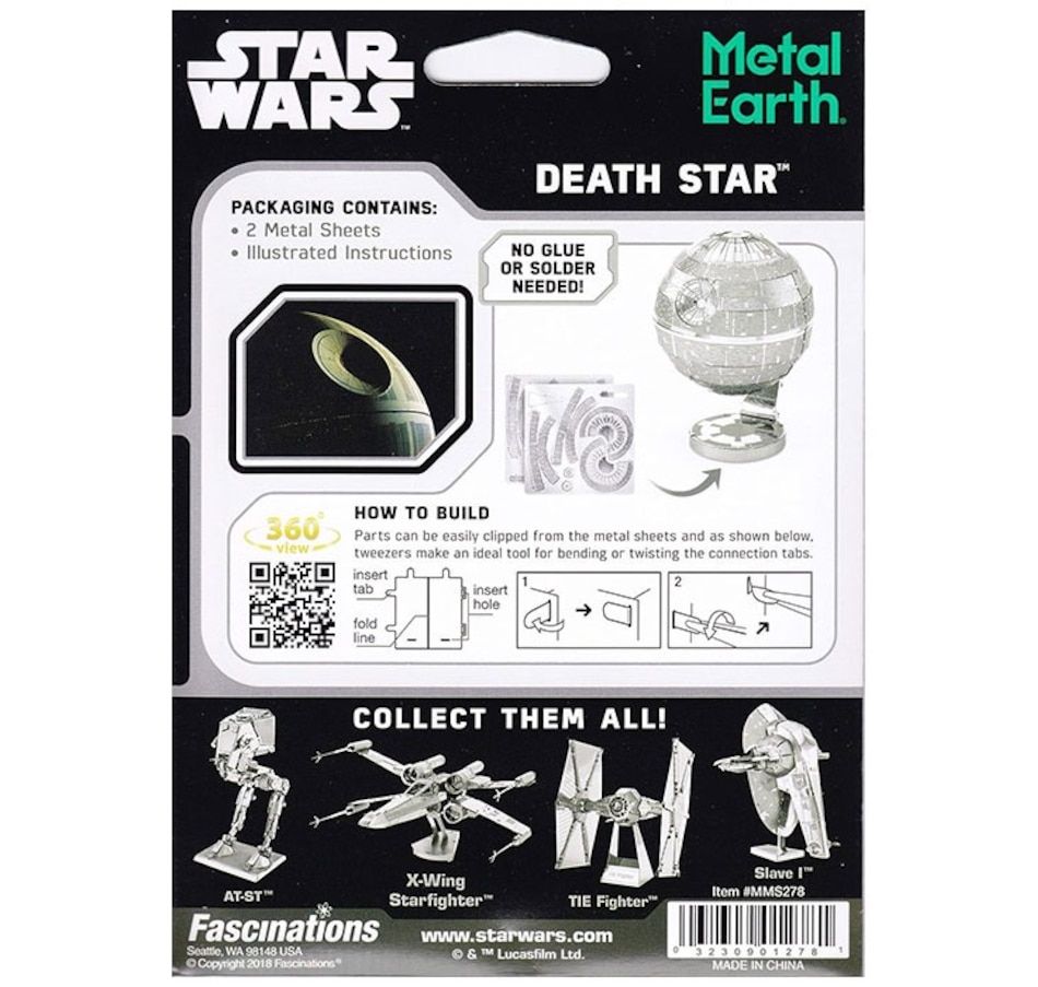 Image 809608_ALTMORE2.jpg, Product 809-608 / Price $21.99, Metal Earth Star Wars Death Star Steel Model Kit – No Glue Required, Ages 14+ from Tradeopia on TSC.ca's Toys & Hobbies department