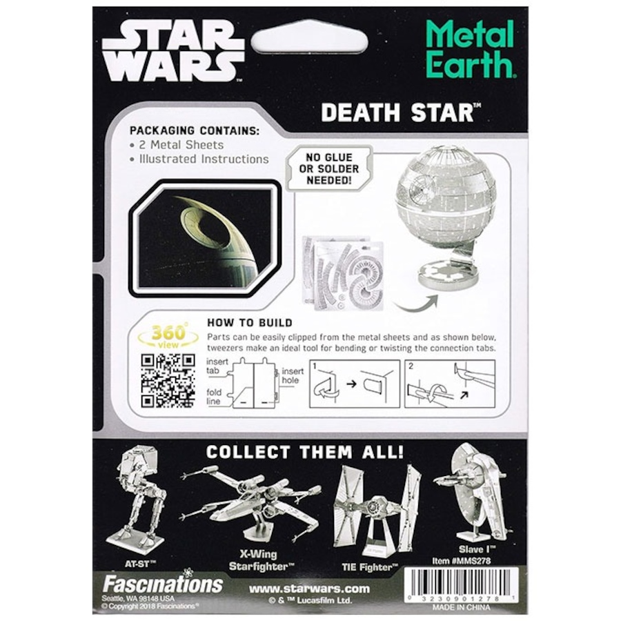 Image 809608_ALTMORE2.jpg, Product 809-608 / Price $19.99, Metal Earth Star Wars Death Star Steel Model Kit – No Glue Required, Ages 14+ from Tradeopia on TSC.ca's Toys & Hobbies department