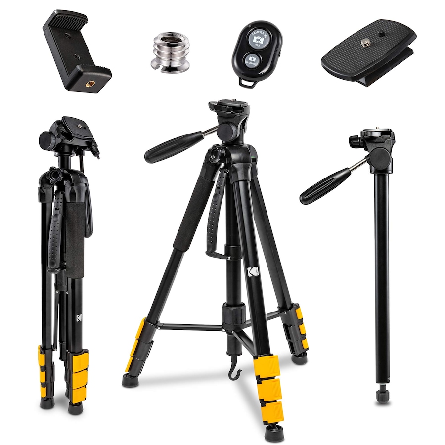 Image 809616.jpg, Product 809-616 / Price $99.99, Kodak PhotoGear 2-in-1 Camera Tripod & Monopod with 70” 4-Section Flip-Lock Tripod & Remote from Kodak on TSC.ca's Electronics department