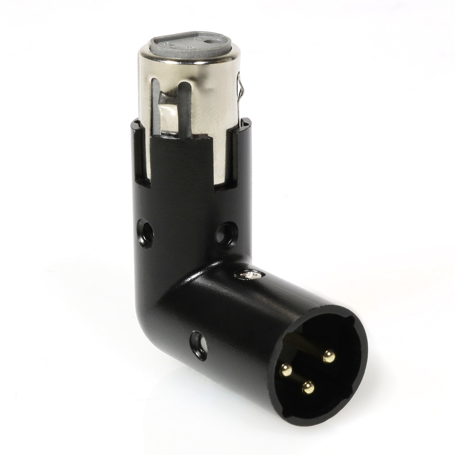 Image 809617.jpg, Product 809-617 / Price $18.99, LyxPro XLR Angle Adapter, Male & Female 90 Degree XLR Elbow with 4 Different Angles from LyxPro on TSC.ca's Electronics department
