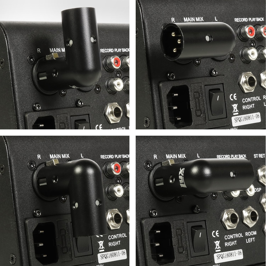 Image 809617_ALTMORE2.jpg, Product 809-617 / Price $18.99, LyxPro XLR Angle Adapter, Male & Female 90 Degree XLR Elbow with 4 Different Angles from LyxPro on TSC.ca's Electronics department