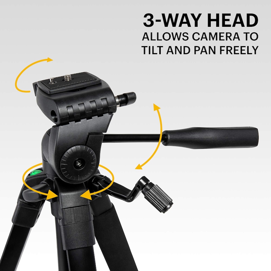 Image 809629_ALTMORE2.jpg, Product 809-629 / Price $45.99, Kodak PhotoGear 62" Camera Tripod, 3-Section Aluminum Flip-Lock Tripod Adjusts 22”-62” from Kodak on TSC.ca's Electronics department