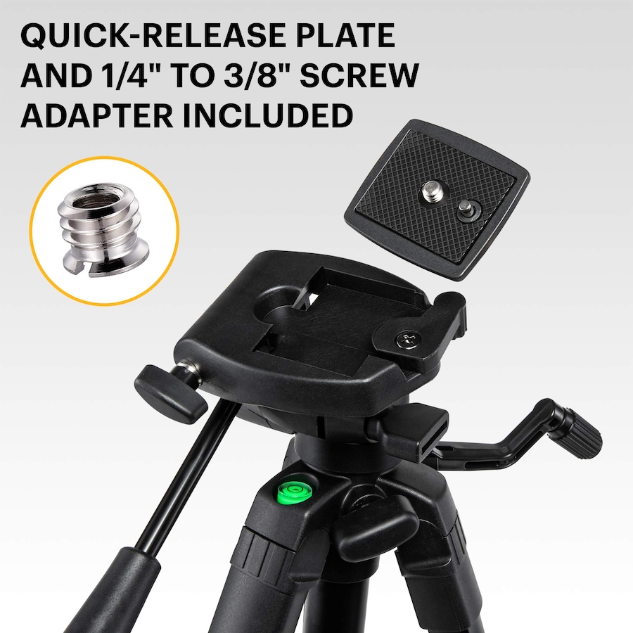 Image 809629_ALTMORE3.jpg, Product 809-629 / Price $45.99, Kodak PhotoGear 62" Camera Tripod, 3-Section Aluminum Flip-Lock Tripod Adjusts 22”-62” from Kodak on TSC.ca's Electronics department