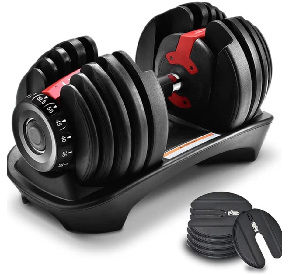 Image 810324_ALTMORE4.jpg, Product 810-324 / Price $189.99, IMFit 5lb-52.5lb Adjustable Dumbbell with Free Hand Grip Strengthener from IMGadgets on TSC.ca's Health & Fitness department