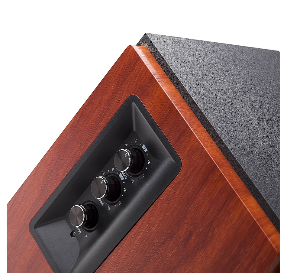 Image 810370_ALTMORE3.jpg, Product 810-370 / Price $249.99, Edifier R1700BT Bluetooth Bookshelf Speakers - Powered 2.0 Active Wood Speaker from Edifier on TSC.ca's Electronics department