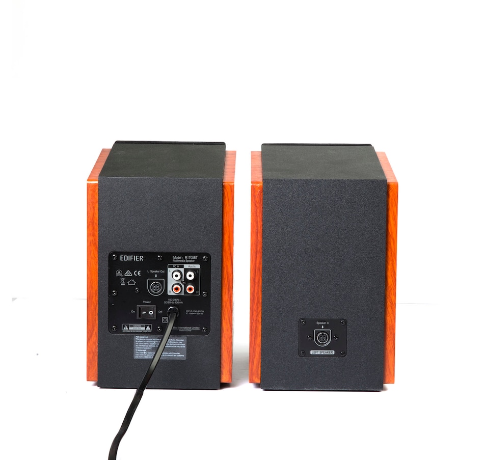Image 810370_ALTMORE4.jpg, Product 810-370 / Price $249.99, Edifier R1700BT Bluetooth Bookshelf Speakers - Powered 2.0 Active Wood Speaker from Edifier on TSC.ca's Electronics department