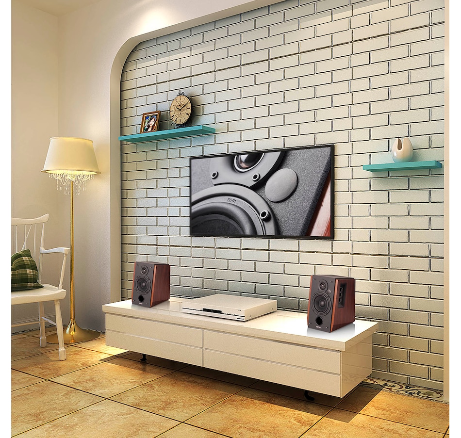 Image 810370_ALTMORE6.jpg, Product 810-370 / Price $249.99, Edifier R1700BT Bluetooth Bookshelf Speakers - Powered 2.0 Active Wood Speaker from Edifier on TSC.ca's Electronics department