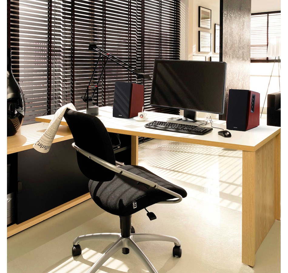 Image 810370_ALTMORE7.jpg, Product 810-370 / Price $249.99, Edifier R1700BT Bluetooth Bookshelf Speakers - Powered 2.0 Active Wood Speaker from Edifier on TSC.ca's Electronics department