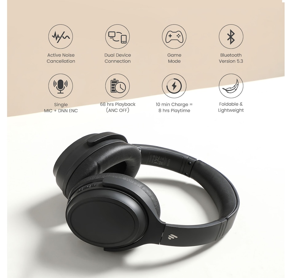 Image 810373_ALTMORE1.jpg, Product 810-373 / Price $69.99, Edifier WH700NB Wireless Active Noise Cancellation Over-Ear Headphones from Edifier on TSC.ca's Electronics department