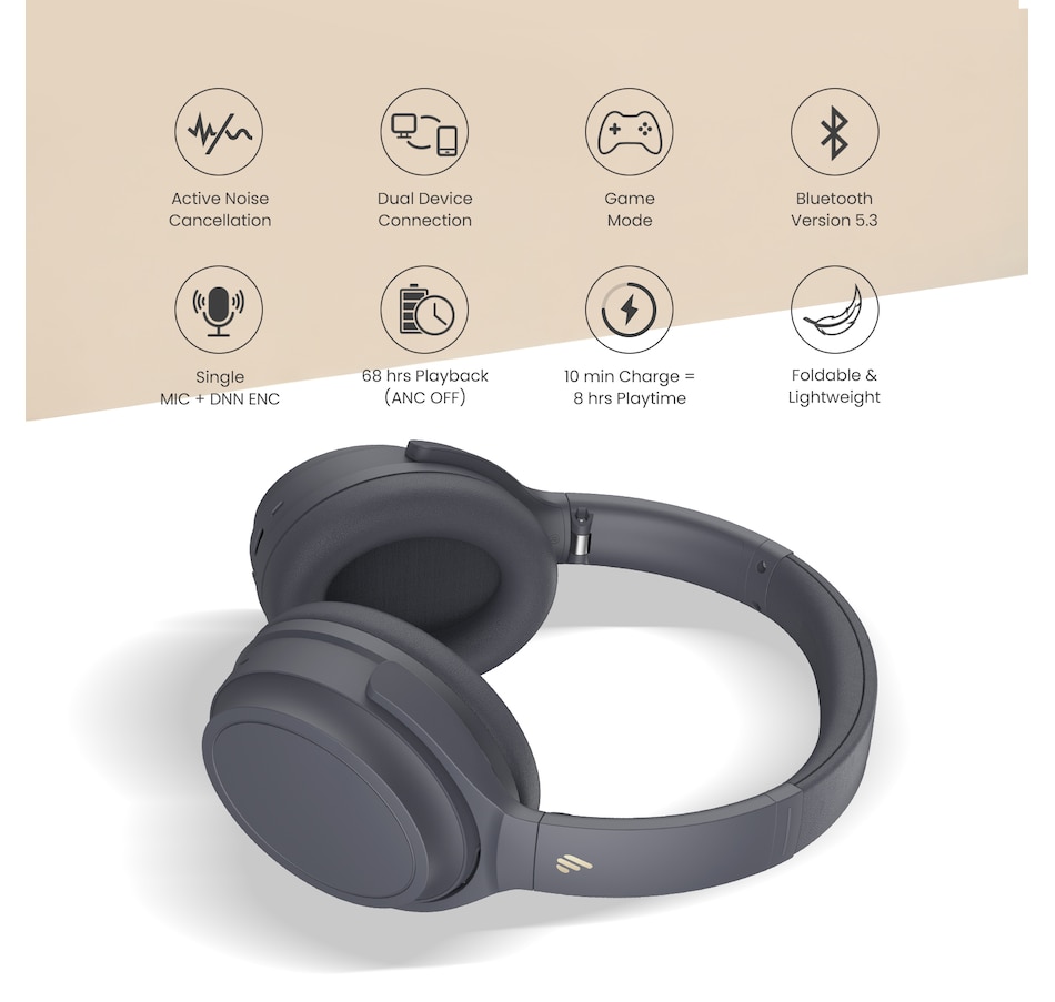 Image 810373_ALTMORE13.jpg, Product 810-373 / Price $69.99, Edifier WH700NB Wireless Active Noise Cancellation Over-Ear Headphones from Edifier on TSC.ca's Electronics department