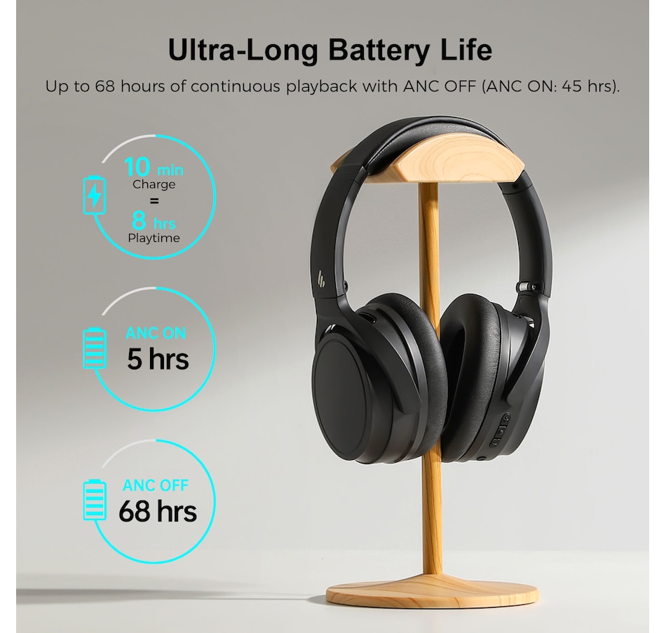 Image 810373_ALTMORE2.jpg, Product 810-373 / Price $69.99, Edifier WH700NB Wireless Active Noise Cancellation Over-Ear Headphones from Edifier on TSC.ca's Electronics department