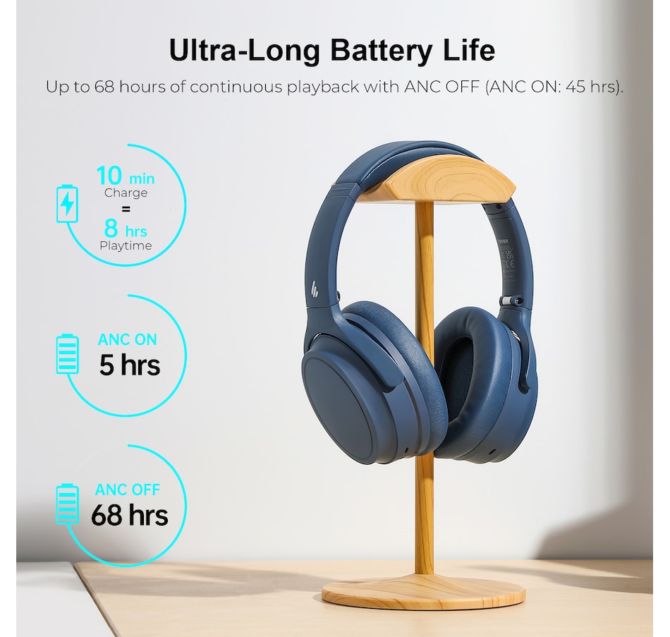 Image 810373_ALTMORE20.jpg, Product 810-373 / Price $69.99, Edifier WH700NB Wireless Active Noise Cancellation Over-Ear Headphones from Edifier on TSC.ca's Electronics department