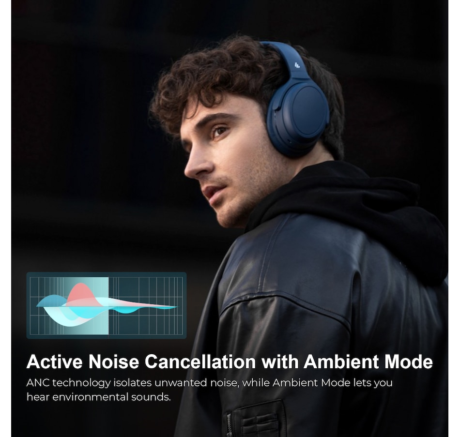 Image 810373_ALTMORE21.jpg, Product 810-373 / Price $69.99, Edifier WH700NB Wireless Active Noise Cancellation Over-Ear Headphones from Edifier on TSC.ca's Electronics department