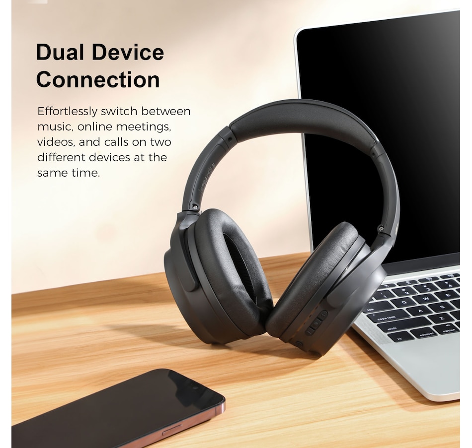 Image 810373_ALTMORE5.jpg, Product 810-373 / Price $69.99, Edifier WH700NB Wireless Active Noise Cancellation Over-Ear Headphones from Edifier on TSC.ca's Electronics department