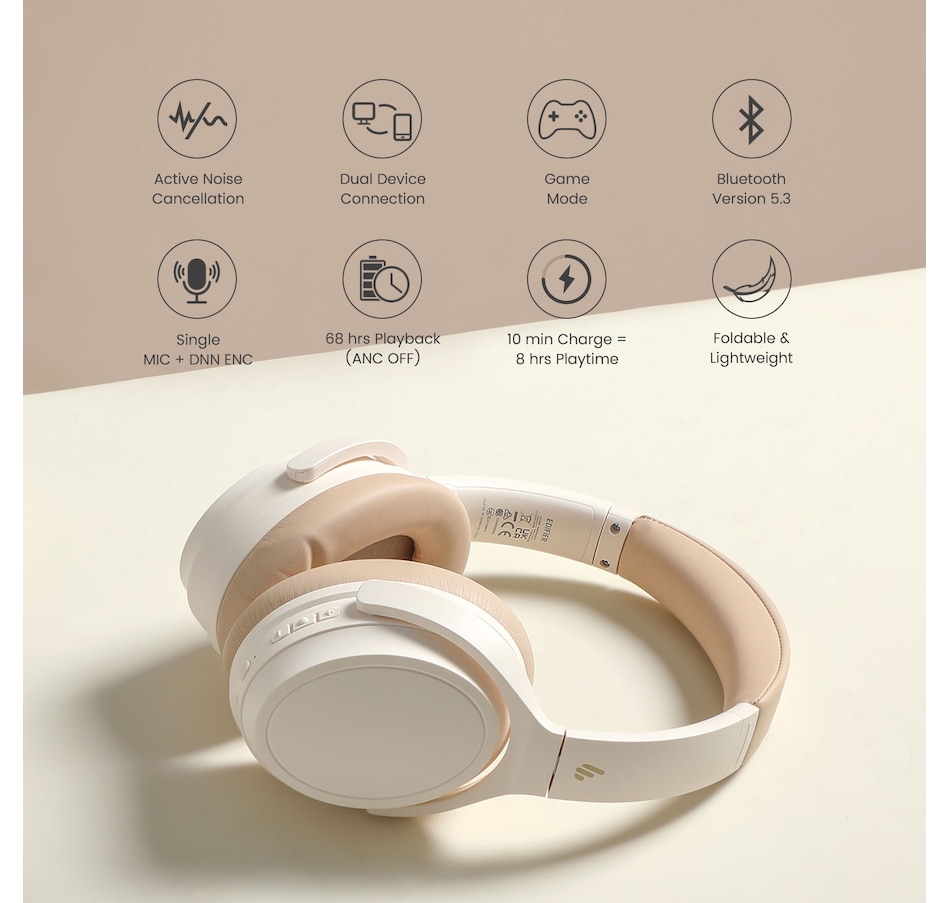 Image 810373_ALTMORE7.jpg, Product 810-373 / Price $69.99, Edifier WH700NB Wireless Active Noise Cancellation Over-Ear Headphones from Edifier on TSC.ca's Electronics department